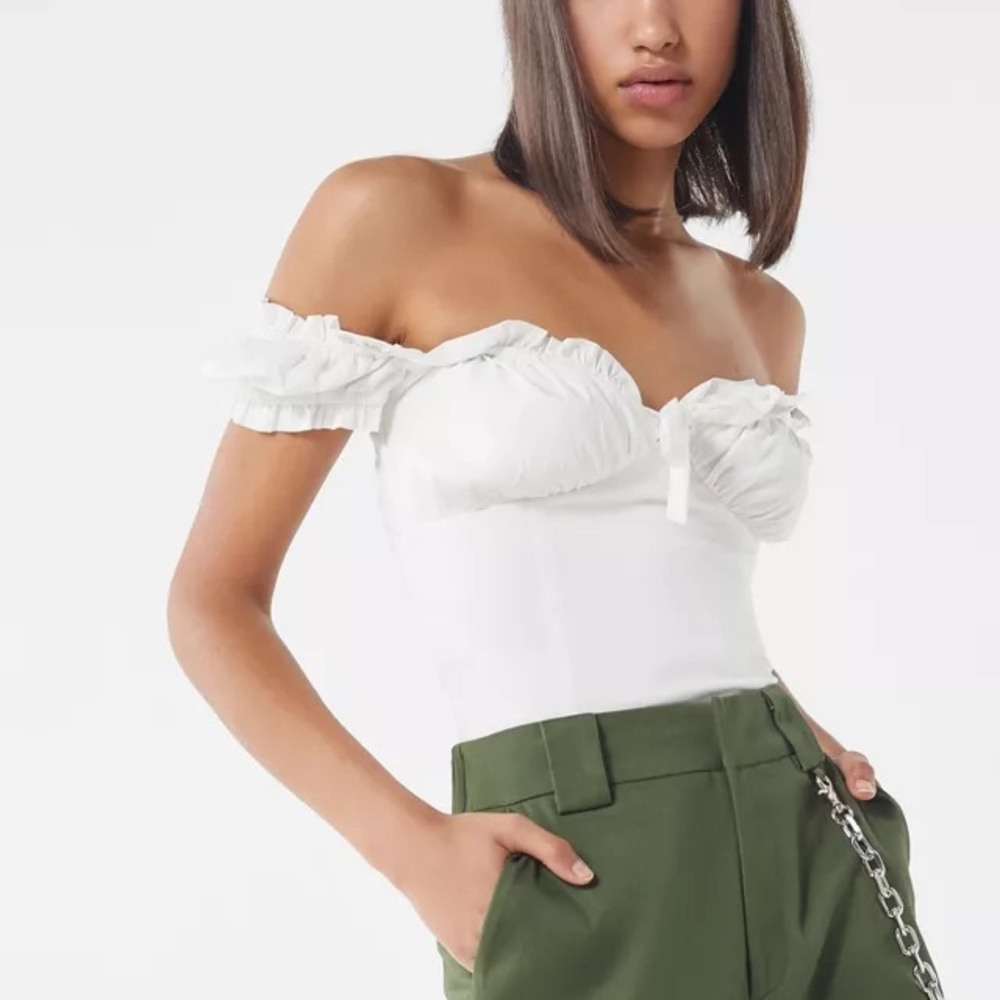 Off-Shoulder White Top